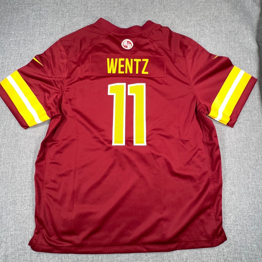 Nike Carson Wentz #11 Washington Commanders Jersey Men XXL NFL On Field Burgundy